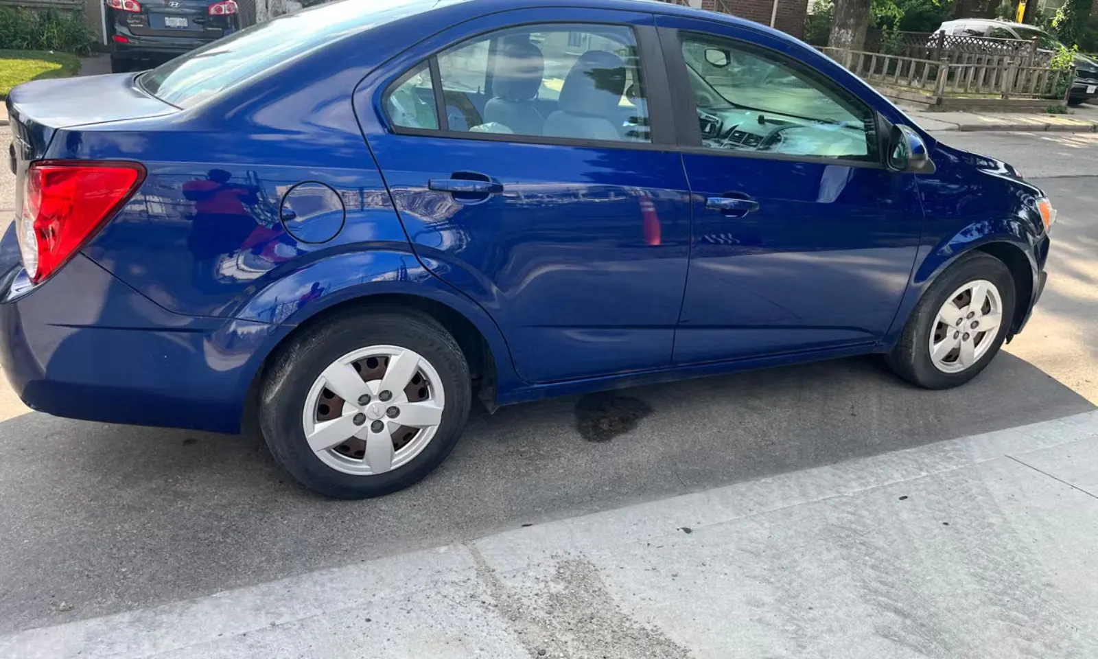 2013 Chevy Sonic — side profile