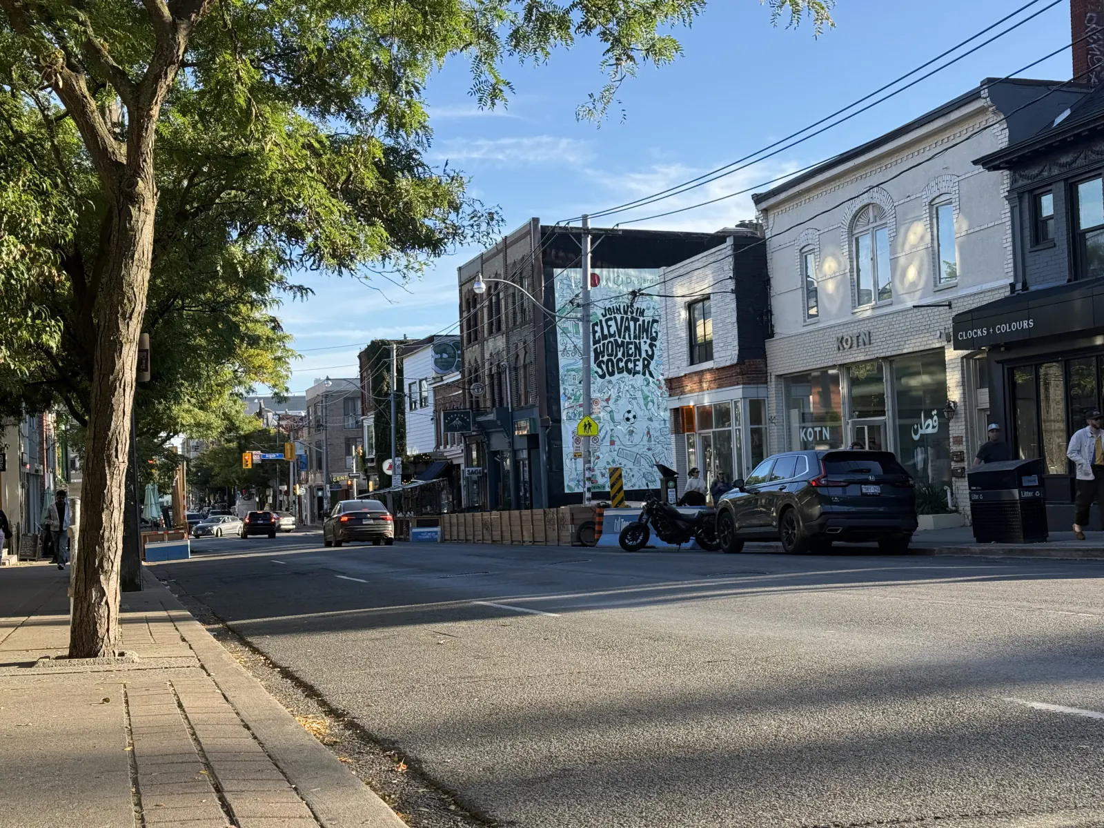 Sam James × Ossington scout photograph — shade line