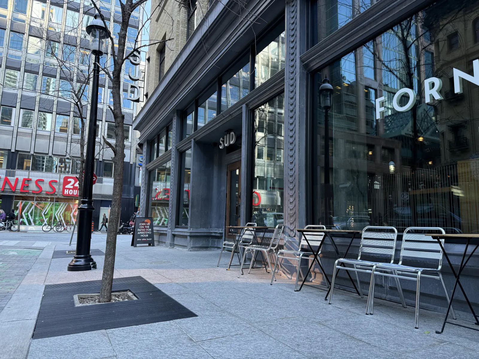 Temperance scout photograph — café chairs